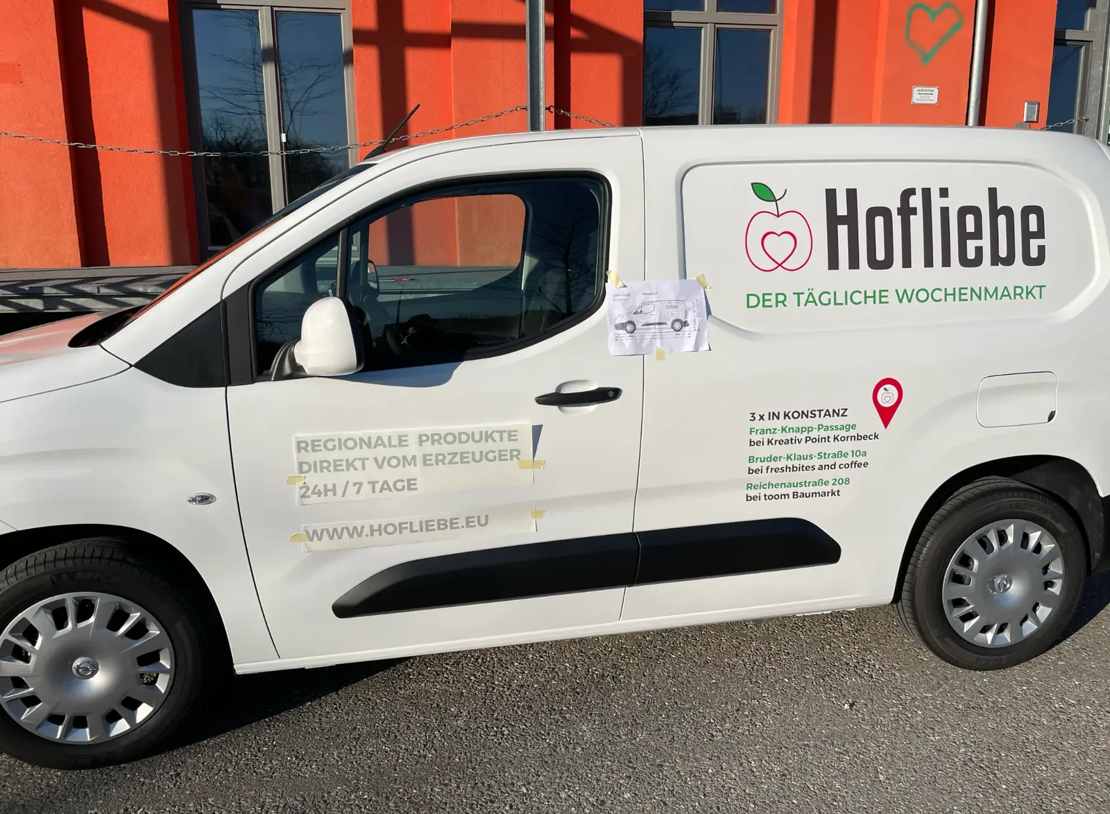Hofliebe – Der tägliche Wochenmarkt – Fahrzeugbeschriftung, Folierung, Digitaldruck