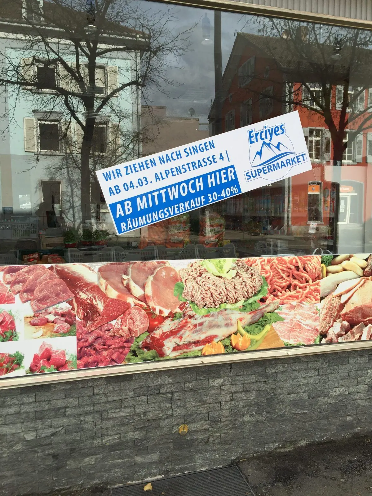 Erciyes Supermarkt – Schaufensterbeschriftung, Folierung, Digitaldruck