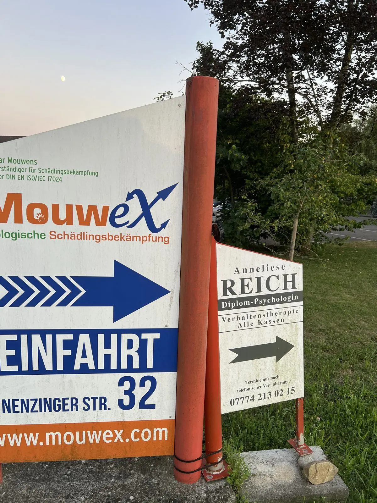 MouweX Schädlingsbekämpfung – Schilder, Digitaldruck, Montage
